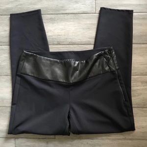 Theory Rayla L Temptation leather waistband leggings / pants 00